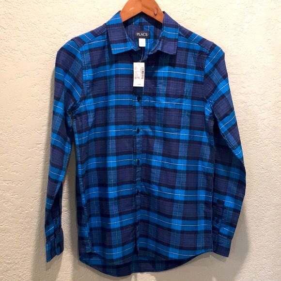 The Children's Place Other - 👍 2/$10 - The Children’s Place Boys Sz 16 XXL Button Up Dress Shirt Long Sleeve